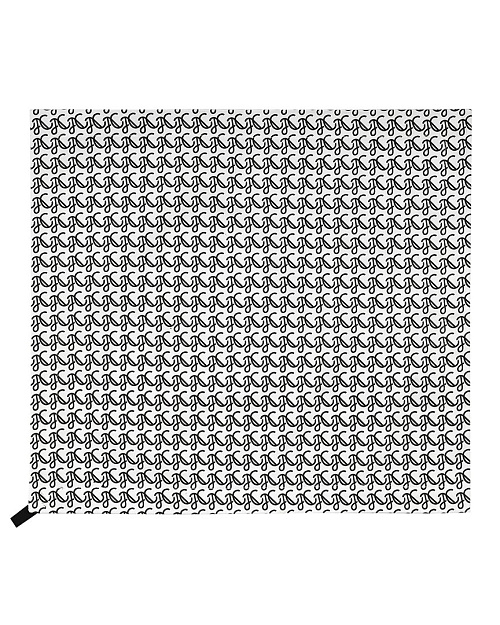 Полотенце, черно-белый, 50×60 см