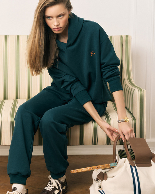 Худи Unisex из 100% хлопка, зеленый