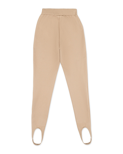 Легинсы со штрипками, бежевы