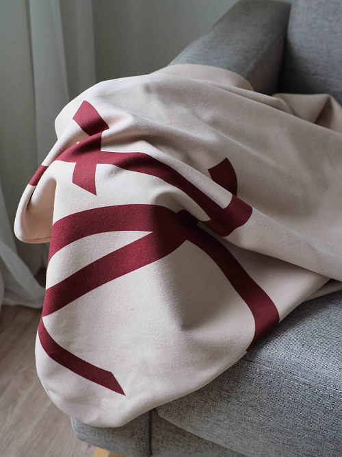 Плед, бежевый, 160х100 см