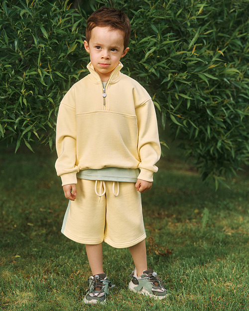 Детские шорты бермуды Unisex, лимонный сорбет