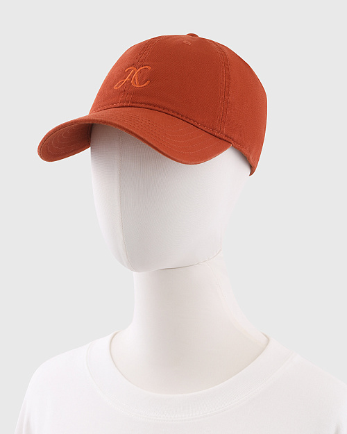 Кепка из 100% хлопка с вышивкой, оранжевый