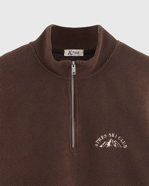 Толстовка Unisex из флиса шерпа с меховым эффектом, коричневый