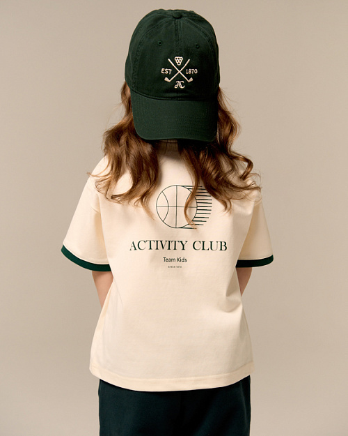 Детская футболка Unisex с принтом, белый