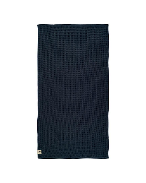 Полотенце вафельное, синий, 34x74 см