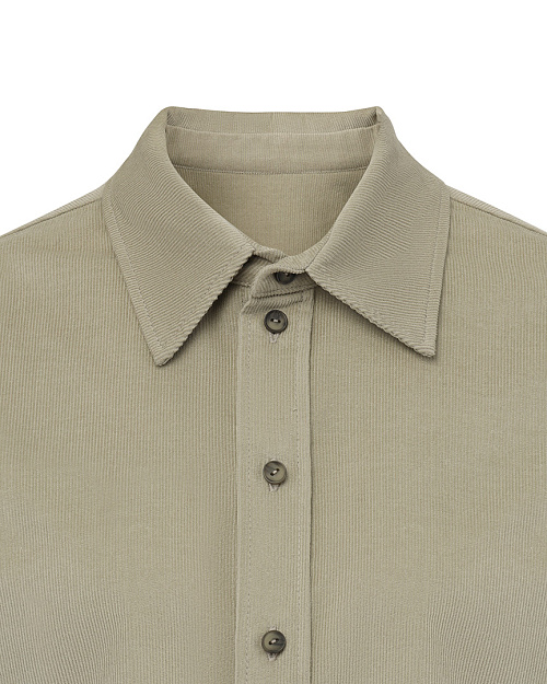 Хлопковая рубашка из вельвета Unisex, зеленый