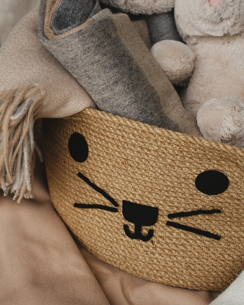 Корзина для хранения Kitty, бежевый