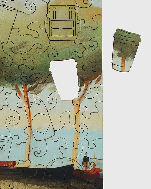 Паззл-головоломка с подставкой, Abrau Club x Алексей Ланцев